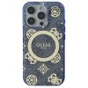 Guess GUHMP16LH4PYEEB iPhone 16 Pro 6.3 niebieski/blue hardcase IML Peony On 4G Background MagSafe